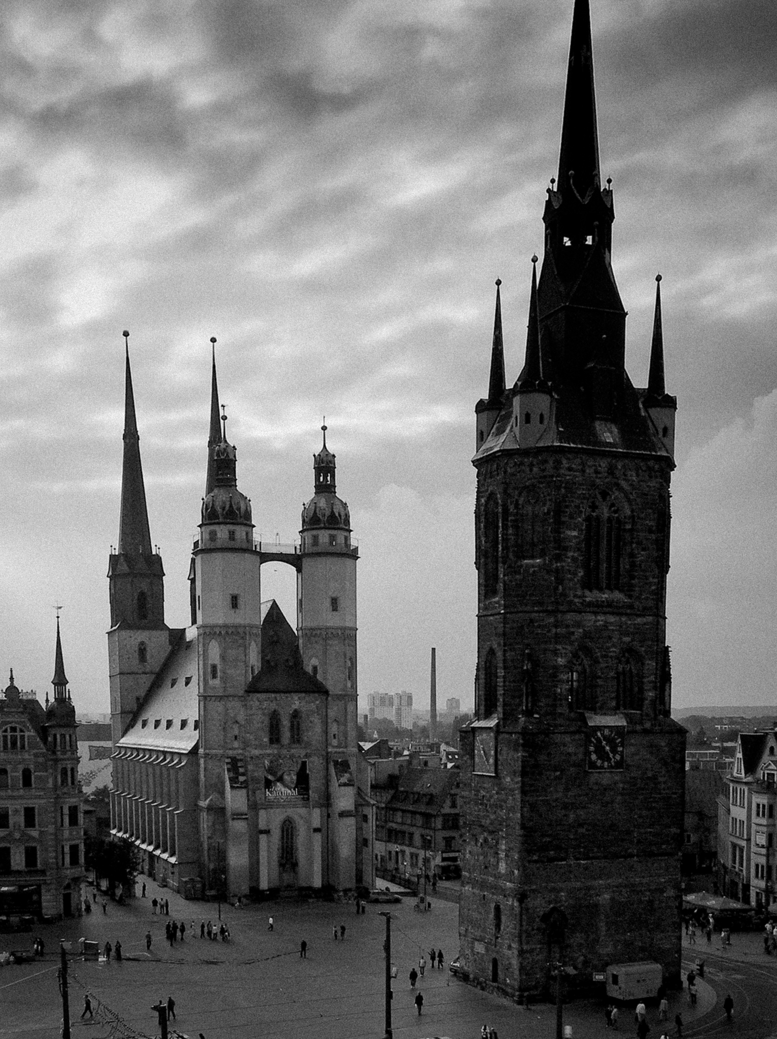 Die fünf Türme von Halle